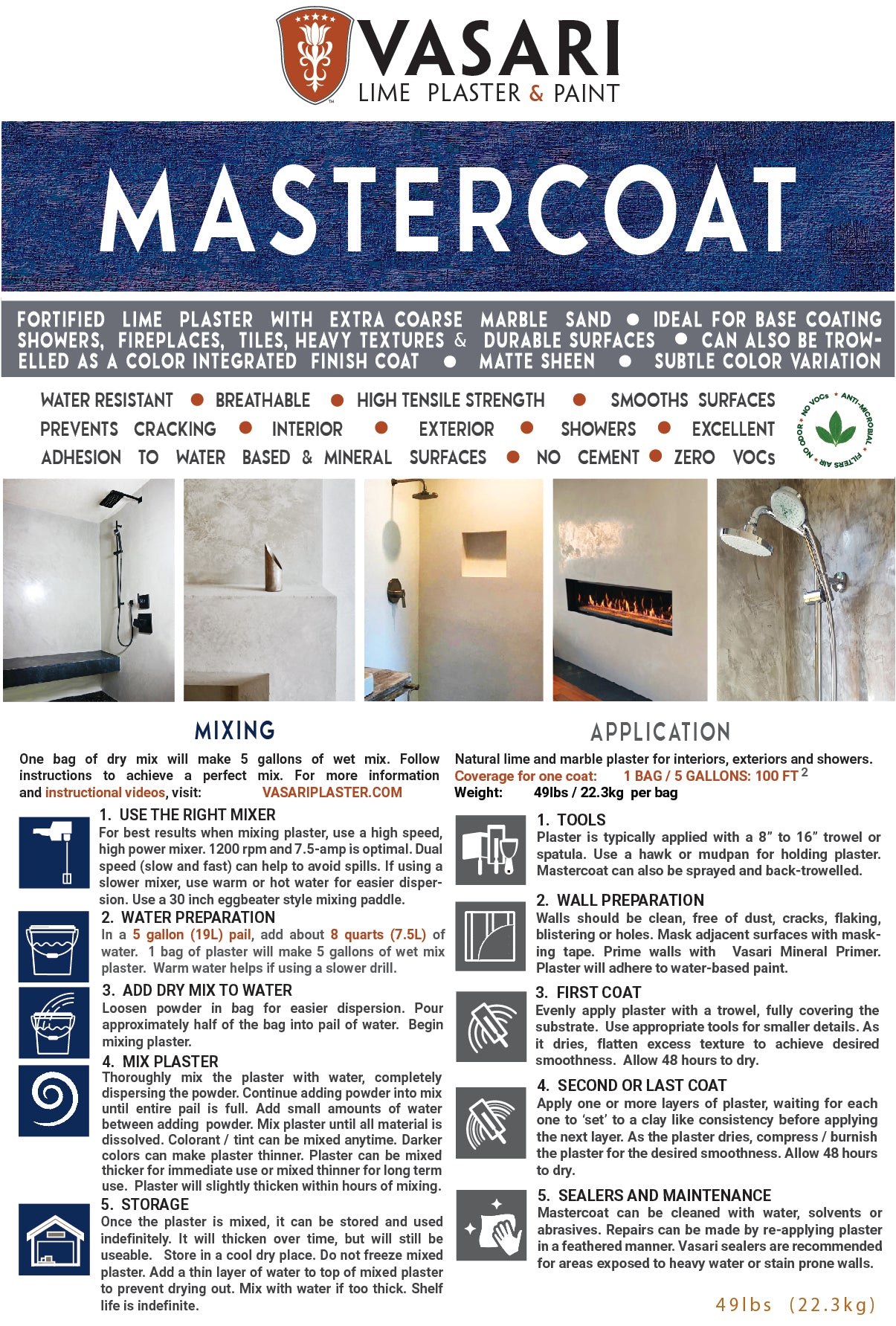 Vasari Lime Plaster & Paint Vasari Lime Plaster & Paint