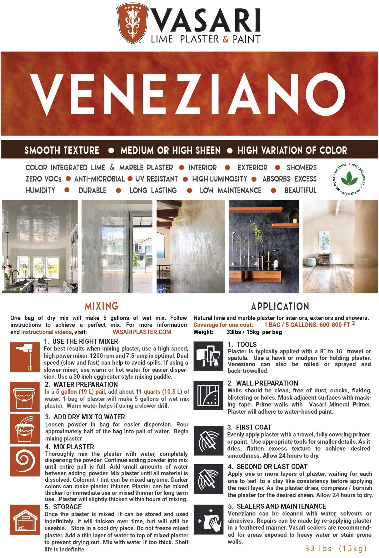 Vasari Lime Plaster & Paint Vasari Lime Plaster & Paint